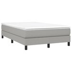 vidaXL Cadre de lit gris clair 120x200 cm tissu