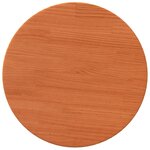vidaXL Dessus de table rond cire marron Ø40x2 5 cm bois de pin massif