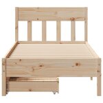 vidaXL Cadre de lit sans matelas 100x200 cm bois massif de pin