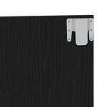 vidaXL Tête de lit Chêne noir 120 x 1 5 x 80 cm Bois d'ingénierie