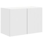 vidaXL Meuble TV mural Blanc 59 5 x 31 x 40 cm Bois d'ingénierie