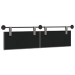 vidaXL Tête de lit suspendue Taupe Velours