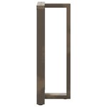 vidaXL Pieds de table de bar en forme de T  2 pièces  noir  40 x 35 x (100-101) cm  acier