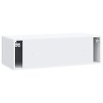 vidaXL Meuble TV mural Blanc 98 x 41 x 30 cm Bois d'ingénierie