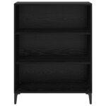 vidaXL Buffet Chêne noir 69 5 x 32 5 x 90 cm Bois d'ingénierie