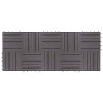 vidaXL Carreau de terrasse 10 Pièces Gris 30 x 30 cm Bois d'acacia