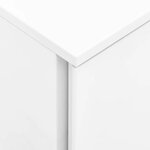 vidaXL Classeur mobile Blanc 39x45x60 cm Acier