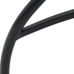 vidaXL Ensemble de bistro mosaïque noir et blanc fer et céramique