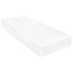 vidaXL Lit d'appoint avec matelas Brun ciré et blanc 90 x 200 cm