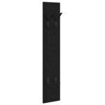 vidaXL Porte-manteau mural Montage mural Chêne noir 20 x 1.5 x 100 cm