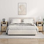 vidaXL Cabinet de chevet avec tiroir Chêne Sonoma 40 x 31 x 60 cm