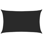 vidaXL Voile d'ombrage 160 g/m² Noir 5x8 m PEHD