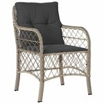 vidaXL Ensemble de salle à manger pour jardin 7 Pièces Gris clair