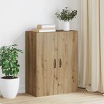 vidaXL Armoire suspendue chêne artisanal 69 5 x 34 x 90 cm