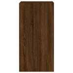 vidaXL Meuble TV mural avec lumières LED chêne marron 40 5x35x80 cm