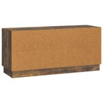 vidaXL Meuble TV 102 x 34 5 x 47 cm Chêne fumé Bois d'ingénierie