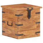 vidaXL Coffre 40x40x40 cm Bois d'acacia solide