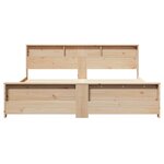 vidaXL Cadre de lit Marron 180 x 200 cm Bois d'ingénierie