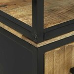 vidaXL Haut Armoire Marron 70 x 35 x 180 cm Bois de manguier massif