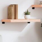 vidaXL Étagère murale 60x30x(2-6) cm bois de chêne massif non traité
