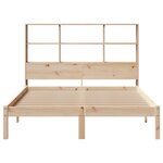 vidaXL Lit bibliothèque sans matelas 160x200 cm bois massif de pin