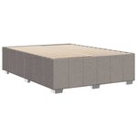 vidaXL Cadre de lit sans matelas taupe 140x200 cm tissu