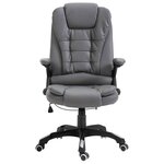 vidaXL Chaise de bureau Anthracite Similicuir