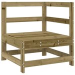 vidaXL Salon de jardin 4 Pièces bois de pin imprégné