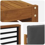 vidaXL Ensemble de canapés d'extérieur 8 pc Naturel et Anthracite
