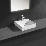 GROHE Mitigeur lavabo monocommande Lineare 32114001 - Bec fixe - Limiteur de température - Economie d'eau - Chrome - Taille S
