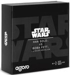 Pièce de monnaie en Argent g 31.1 (1 oz) Millésime Good and Evil HAN SOLO VS BOBA FETT