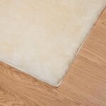 vidaXL Tapis en Fourrure Synthétique de Lapin Crème 240 x 340 cm