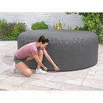 Bestway Housse Gris Ø216 x 80 cm PVC et POM