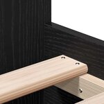 vidaXL Cadre de lit sans matelas Chêne noir 90x200 cm Bois d'ingénierie
