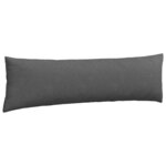 vidaXL Coussins de canapé 2 Pièces Gris foncé 145 x 40 cm