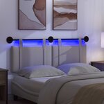vidaXL Tête de lit suspendue Gris nuage Tissu