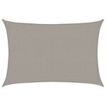vidaXL Voile d'ombrage 160 g/m² rectangulaire gris clair 2x2 5 m PEHD