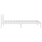 vidaXL Cadre de lit Blanc Bois de pin massif 100x200 cm