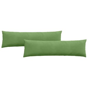 vidaXL Coussins de canapé 2 Pièces Vert clair 145 x 40 cm
