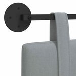 vidaXL Tête de lit suspendue Gris clair Tissu