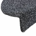 vidaXL Tapis autoadhésifs de marches 5 Pièces Gris foncé 56x17x3 cm