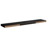 vidaXL Étagère murale flottante noir 120x23 5x3 8 cm MDF