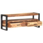 vidaXL Meuble TV 120x35x45 cm Bois massif avec finition miel
