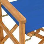 vidaXL Chaises de metteur en scène pliantes lot de 2 Bois teck massif