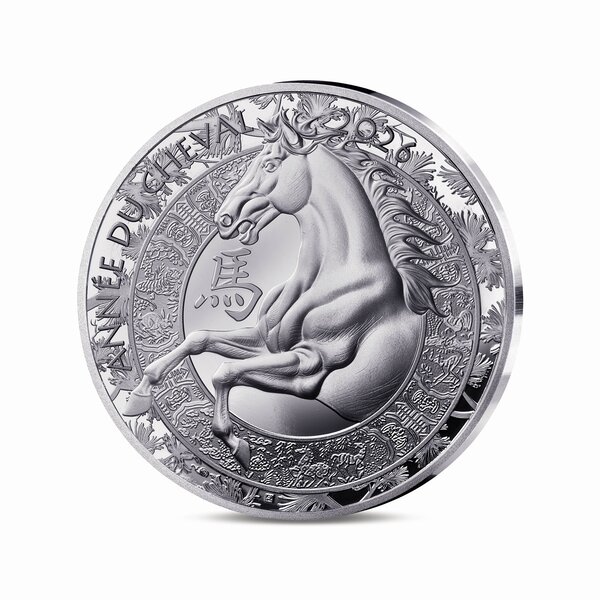 Année du cheval - Monnaie de 10€ Argent