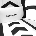vidaXL Chaise de jeu pivotante Blanc et noir Similicuir