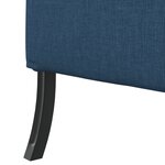 vidaXL Canapé Haut Dossier Bleu 109x56x121 cm Tissu