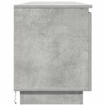 vidaXL Meuble TV avec LED Gris béton 180 x 38 x 49 cm