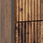 vidaXL Cabinet de chevet avec tiroir Bois ancien 43 x 41 x 63 5 cm