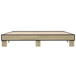 vidaXL Cadre de lit sans matelas chêne sonoma 180x200 cm